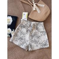 ราคา กางเกงขาสั้นผ้ายีนส์ทรงหลวมสำหรับผู้หญิง ปักลายดอกไม้ ทรงเข้ารูป กางเกงขาสั้นทรงเข้ารูปสำหรับใส่ไปทำงาน กางเกงยีนส์ทรงเข้ารูป (24855307497)