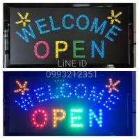 ราคา ป้ายไฟ LED ป้าย WELCOME OPEN ป้ายไฟวิ่ง LED ป้ายข้อความ ป้ายอักษร ป้ายไฟสำเร็จรูป ขนาด25 48 2cm เสียบปลั๊กไฟ 220 โวลต์ (20763808866)