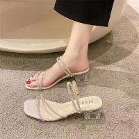 ราคา i Pretty Shoes จัดส่งจากกรุงเทพฯ รองเท้าแตะและรองเท้าแตะรัดส้นส้นหนารัดส้น รองเท้าไปทะเล อ่อนโยนและเหมือนผู้หญิง (22048984600)