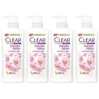 ราคา ซื้อ 2 แถม 2 แชมพูสระผมเคลียร์ 4 ขวดสุดคุ้ม ปริมาณขวดละ Clear ice cool menthol sakura fresh Shampoo 370 มล (24804572420)