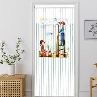ราคา มู่ลี่ประตู PVC ม่านกันแสง ผ้าม่านและมู่ลี่ Size 80x200 cm พิมพ์ลายครึ่งผืน ลายการ์ตูนเกาหลี (20912618710)