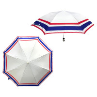 ราคา ร่มพับ 2 ตอน พรีเมียมพิมพ์ ลาย ธงชาติ ไทย ธงชาติไทย Thailand กัน UV กันฝน แข็งแรง สินค้าพร้อมส่งจากไทย (24650257861)