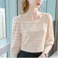 ราคา รุ่น 336เสื้อลูกไม้โอเว่อร์ไซด์สามส่วนมาใหม่ มีซับในในตัว ผ้านุ่มสวมใส่สบาย สไตล์เกาหลี พร้อมส่ง (16500392377)