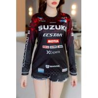 ราคา เสื้อ SUZUKI ECSTAR 41 เสื้อกีฬาแขนยาว ผ้าไมโครพิมพ์ลาย ไซส์ S 2XL ใส่ได้ทั้งชายและหญิง ผลิตโรงงานไทย (23265021198)