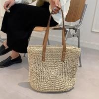 ราคา กระเป๋าสาน ถักลาย สายหนัง korea bag B32 (22409713787)