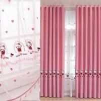 ราคา ม่าน ผ้าม่าน ม่านคิตตี้ ม่านกันยูวี ม่านทึบแส HelloKitty ม่านห้องนอนและห้องนั่งเล่น ม่านตีนตุ๊กแก 2 ชั้น ผ้าม่านผ้าโปร่ง ผ้าม่านหน้าต่างผ้าม่านประตู (22535515823)