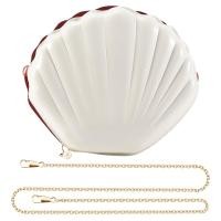 ราคา Women Girls Little Mermaid Seashell Purse Body Shoulder Bags Glitter Sequins Chain Evening Purse (24467438237)