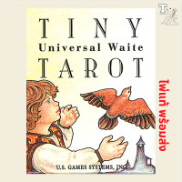 ราคา ไพ่แท้ พร้อมส่ง ไพ่จิ๋ว Tiny Universal Waite Tarot Deck 9781572811225 by Mary Hanson Roberts ไพ่ทาโร่จิ๋ว ไพาทาโร่ (19299422357)