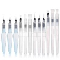 ราคา Water Color Brush Pen Set 12 Pcs Water Paint Brushes Refillable Watercolor Brush Pens for Student Craft 12Pcs (22624699560)