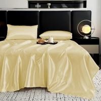 ราคา Alls Wonderland ผ้าปูที่นอนผ้าไหมซาติน Ice Cooling Flatsheet ผ้าปูที่นอนสีทึบ 3 5 ฟุต 5 ฟุต 6 ฟุต (22150711796)