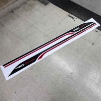 ราคา สติ๊กเกอร์ลายข้าง TRD sportivo GR sport ติดข้างประตู Toyota fortuner ราคาต่อคู่ มี 2 ข้าง เป็นงานตัดคอม ขนาดความยาว 150 cm มี 2 แบบ สีดำ TRD sportivo GR sport (22804583986)
