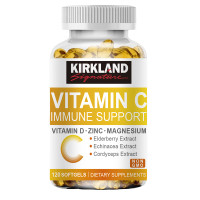 ราคา วิตามินซีแคปซูล KIRKLAND Vitamin C with Zinc สารต้านอนุมูลอิสระอันทรงพลัง สนับสนุนสุขภาพผิว 120pcs (24493763095)
