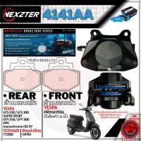 ราคา 4141AA NEXZTER ผ้าเบรค VESPA Primavera เก่าล้อ 11 หลัง GTS 150 i get300GTV Royal Alloy GP150 113113AA หน้า LXLXVSLX125 150 หลัง GTS150 3VV125V200DRONE 111112AA หน้า GTSGTGTV Primavera Sprint เวสป้า โด