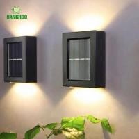 ราคา HANGROO Led Solar Light Outdoor YD36 โคมไฟกันน้ำ ไฟอัตโนมัติ โคมไฟติดผนัง Up And Down Lighting ไฟตกแต่งสวน (12572462067)