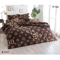 ราคา TOTO GOOD ผ้าปูที่นอนโตโต้ ลายธรรมดา ขนาด 3 5 5 6 ฟุต รหัสสินค้า TT709 ลายหลุยส์ สีน้ำตาลเข้ม เฉพาะชุดผ้าปูไม่รวมผ้านวม สำหรับที่นอนสูง 10 นิ้ว (18687376193)