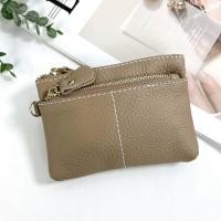 ราคา กระเป๋าใส่เหรียญ หนังแท้ 3 ซิบ หนังด้าน มีสายโซ่คล้องกุญแจ ใส่ธนบัตรพับครึ่งได้ กระเป๋าเหรียญหนังแท้ (22595853591)