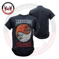 ราคา H เสื้อวง Metallica ลิขสิทธิ์แท้100 เสื้อยืดคอกลมผ้าฝ้าย (13683089249)