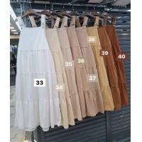 ราคา W12 SEA เอี๊ยมเดรสยาวกระโปรงเย็บระบายชั้นๆ ปรับความยาวได้ตามชอบ ทรงสวยมาก 24สี (20942381329)