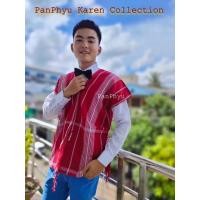 ราคา เสื้อกะเหรี่ยงผู้ชาย ผ้าทอกะเหรี่ยง ผ้าทอมือ สินค้ากะเหรี่ยง มะมอเดรส Mamoedress karen dress เสื้อคู่รัก (18175771575)