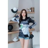 ราคา เสื้อยืดพิมพ์ลายเต็มตัวแขนยาว ลายYAMAHA MONSTER ลายคมชัดใส่สบายกันแดดและกันลม ผลิตโรงงานไทย (24089547337)