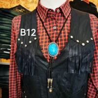 ราคา โบโลไทด์ สร้อยคอคาวบอย เนคไทสไตล์คาวบอย เข็มกลัดคาวบอย Bolo tie Cowboy necklace Set B จี้หินสี (21534578169)