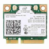ราคา Dual Band Intel 7260 AC 7260HMW 867Mbps Wireless Wifi Band Network BT PCI E 5G Dual L2W3 Wireless (22519187291)