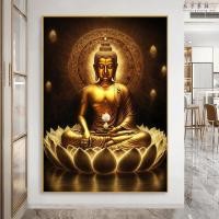 ราคา พระพุทธรูปสีพระพุทธรูปโปสเตอร์บ้านห้องนั่งเล่นวัดพระธรรมกายตกแต่งผนังของขวัญภาพจิตรกรรมฝาผนังพิมพ์ผ้าใบภาพจิตรกรรมฝาผนัง (21481958380)