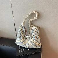 ราคา กระเป๋าถักแบบถักขนาดใหญ่สำหรับผู้หญิง กระเป๋าสะพายไหล่ข้างเดียว กระเป๋าถือแบบลำลอง กระเป๋าถือชายหาด กระเป๋าสะพายข้างแบบลำลอง กระเป๋าถักแบบถัก (24860442468)