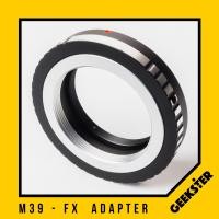 ราคา M39 FX Adapter แปลงเลนส์ Leica M เมาท์ M39 LTM L39 เพื่อเอามาใส่กล้อง Fuji Mirrorless Lens mount adapter Mount M39 For Fuji เมาท์แปลง อแดปเตอร์ M39 FX M39 X M39 LTM L39 FX M39 LTM L39 X Geekster (3473