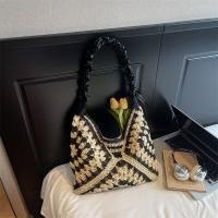 ราคา กระเป๋าถักแบบถักขนาดใหญ่สำหรับผู้หญิง กระเป๋าสะพายไหล่ข้างเดียว กระเป๋าถือแบบลำลอง กระเป๋าถือชายหาด กระเป๋าสะพายข้างแบบลำลอง กระเป๋าถักแบบถัก (24860442471)