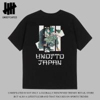 ราคา เสื้อยืดห้าแท่งแขนสั้น Undefeated ของแบรนด์ญี่ปุ่นอินเทรนด์ Ukiyo E ผ้าฝ้ายบริสุทธิ์คอกลมหลวมฤดูร้อนชุดคู่รัก (24421629385)