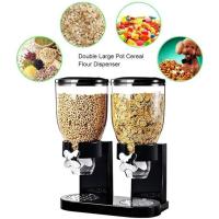 ราคา เครื่องจ่ายซีเรียล อาหารแห้ง แบบโถคู่ โถจ่ายอาหารเช้าซีเรียล พร้อมส่ง (22970715795)