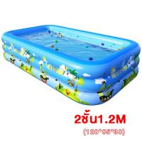 ราคา สระน้ำเป่าลม สระว่ายน้ำเด็ก ของเล่นเด็ก สระว่ายเป่าลม 2เมตร 3 เมตร 3 ชั้น สระน้ำขนาดใหญ่ สระน้ำครอบครัว อ่างน้ำเป่าลม พื้นเป่าลมกันกระแทก สระว่ายน้ำเป่าลม (18429692842)