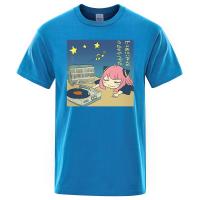 ราคา anime tshirt Anya Listing Music Art spy x Family Anya Tshirt Men Street Branded Tee Clothes Casual Summer Clothes Fashion Sweat Mens T Shirts (19339498357)