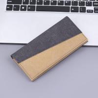 ราคา กระเป๋าสตางค์ผู้ชายแบบยาว กระเป๋าใส่ธุรกิจผ้าลายสก็อต กระเป๋าใส่บัตร กระเป๋าใส่เงินผ้าเดนิม กระเป๋าผ้าฝ้ายสำหรับผู้ชาย (23316133475)