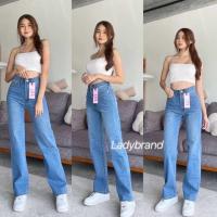 ราคา กางเกงยีนส์ขากระบอกกลาง ผ้ายืด เอวสูง ป้าย Chuu 5 kg jeans งานสวยใส่สบาย (24923836146)