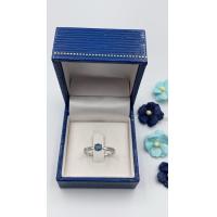 ราคา แหวนไพลินจันทบุรี พลอยแท้ เงินแท้925 เคลือบทองคำขาว Cutting (15557316842)