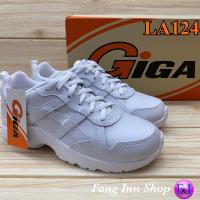 ราคา GiGa LA 124 รองเท้าผ้าใบ แบบหนังผูกเชือก 36 41 สีขาว (13507751898)