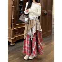 ราคา Mini Sku Denim A Line Skirts Floral Embroidered Retro High Waist Asymmetrical Layered Thickness Saree สก็อตสำเร็uje กระโปรงนิตากลุ่มสีดอส (23517102510)