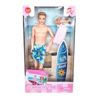 ราคา Summer Surf ตุ๊กตาบาร์บี้นายแบบ ตุ๊กตาผู้ชาย ในชุดชายหาด พร้อมกระดานโต้คลื่น และผ้าเช็ดตัว ตุ๊กตาเท่ห์มาก (19209709857)