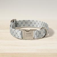 ราคา Personalized Pet Collar ปลอกคอสุนัขสลักชื่อ ปลอกคอแมว ปลอกคอลาย Japanese Pattern วัสดุผ้าแคนวาส พร้อมสลักชื่อน้องหมาแมวฟรี (22532173697)