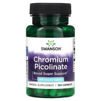 ราคา พร้อมส่ง Swanson Chromium Picolinate 200 mcg 200 Capsules โครเมียม พิโคลิเนต (21752622834)