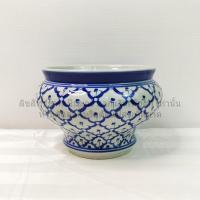 ราคา กระโถนลายไทย กระโถนลายคราม กระโถนลายสัปปะรด 5นิ้ว 6นิ้ว 7นิ้ว เงางาม เคลือบเงาอย่างดี กระโถนเซรามิคลายสัปปะรด (22353528028)