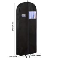 ราคา ถุงใส่เสื้อผ้าสำหรับกระเป๋าเดินทางแขวนสูทกระเป๋าเสื้อผ้าระบายอากาศถุงใส่เสื้อผ้า S สำหรับแจ็คเก็ตเสื้อชุดราตรีถุงใส่เสื้อผ้าคลุมเสื้อผ้าสีดำพร้อมกระเป๋าซิป (23691577531)