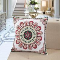 ราคา Luxury Bohemian Floral Woolen Embroidery Cotton Pillowcase Ethnic Geometry Patterns Sofa Cushion Cover Boho Decor Home Pillows (20015384526)