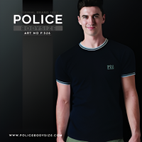 ราคา Police Bodysize เสื้อยืดคอกลม ทรง Slim fit พอดีตัว (24664210762)