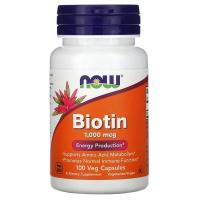 ราคา พร้อมส่ง NOW Foods Biotin Vitamin B 7 Biotin 1000 5000 10000 mcg ไบโอติน (21748030448)