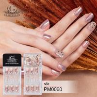 ราคา GLAZE GLAM เล็บปลอม เล็บเจลปลอม เล็บปลอมสำเร็จรูป เล็บปลอมพร้อมเทปกาวในตัว PRESS ON NAILS PM0060 30 PCS (8280560770)