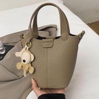 ราคา MOUSSON กระเป๋าถือสุภาพสตรีกระเป๋าทรงถังแฟชั่นกระเป๋าสะพายข้างทรงสูง (24660969928)