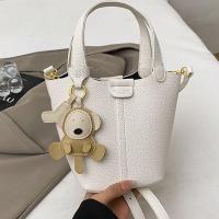 ราคา MOUSSON กระเป๋าถือสุภาพสตรีกระเป๋าทรงถังแฟชั่นกระเป๋าสะพายข้างทรงสูง (24660969929)